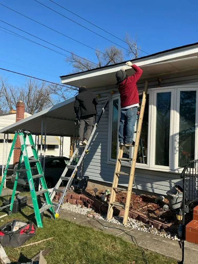 Restoration crew performing exterior repair in Mexia